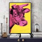 Картина на холсте розовая корова от Andies warhole