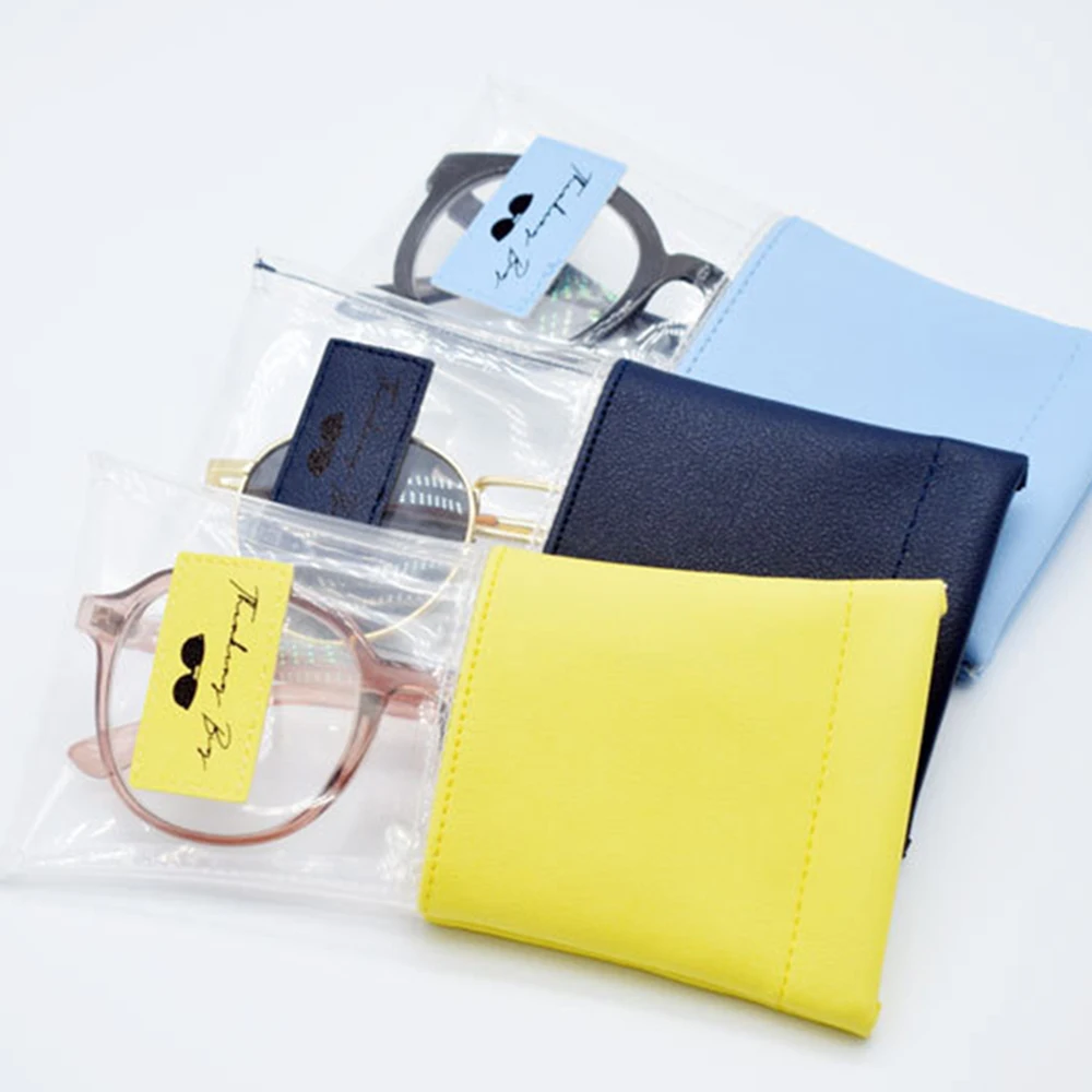 

Sunglasses Fleece Bag Solid Color Eyeglasses Protective Soft Cover Portable Container Case Durable Lentes Myopia Glasses Bag