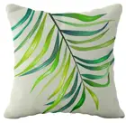 Декоративная Наволочка на подушку для внутреннего или наружного дворика в любую погоду, Сменный Чехол Ummi (2, зеленый и желтый)