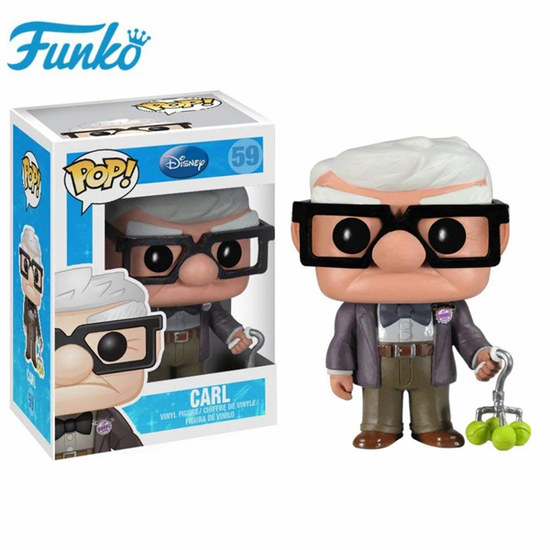 Carl-with box Funko Once Upon a Time Регина Mister Mxyzptlk фильм UP-Карл виниловые фигурки Дети Рождественский подарок на день рождения Модель игрушки - Цвет: Carl-with box