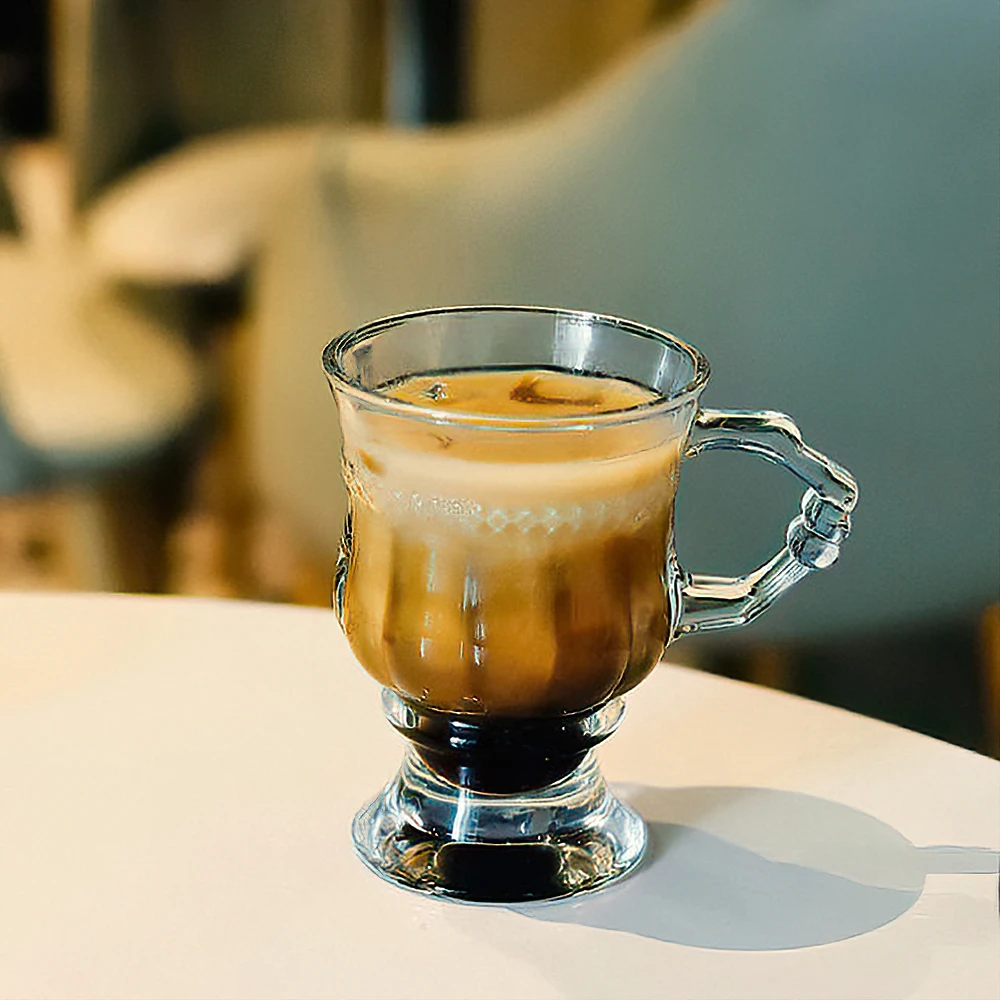 

125ML Coffee Cup Ice Cream Dessert Glasses Crystal Sundae Cup Ideal for Drinking Water, Juice, Beer, Cocktail. Good Gift For You