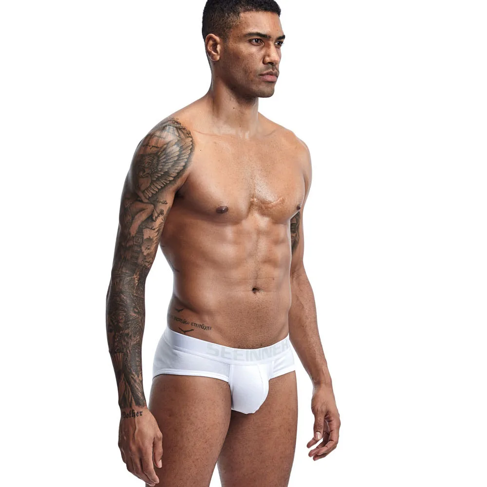 Трусы брифы мужские из хлопка пикантное нижнее белье трусы бикини гей стринги| |