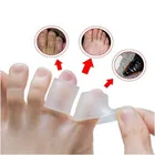 Силиконовые гелевые трубки для маленьких пальцев ног, 3 пары, корректор мозолей, средство для защиты пальцев ног от мозолей, средство для ухода за ногами