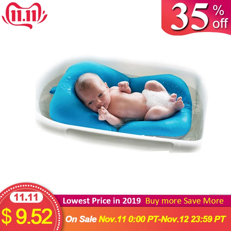Портативная Подушка для новорожденных подушка ванной нескользящая складная
