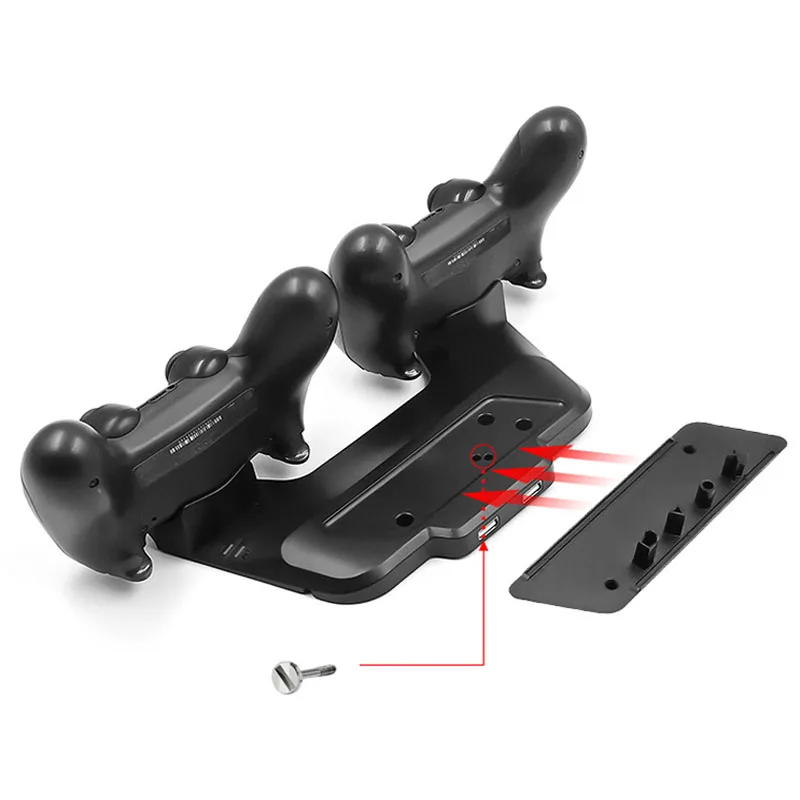 Вертикальная подставка для PS4 Slim/ Pro зарядная док-станция с двумя геймпадами