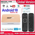 Приставка Смарт-ТВ Mecool KM6 Amlogic S905X4, 4 + 64 ГБ, 4K, Android 10, 2 + 16 Гб