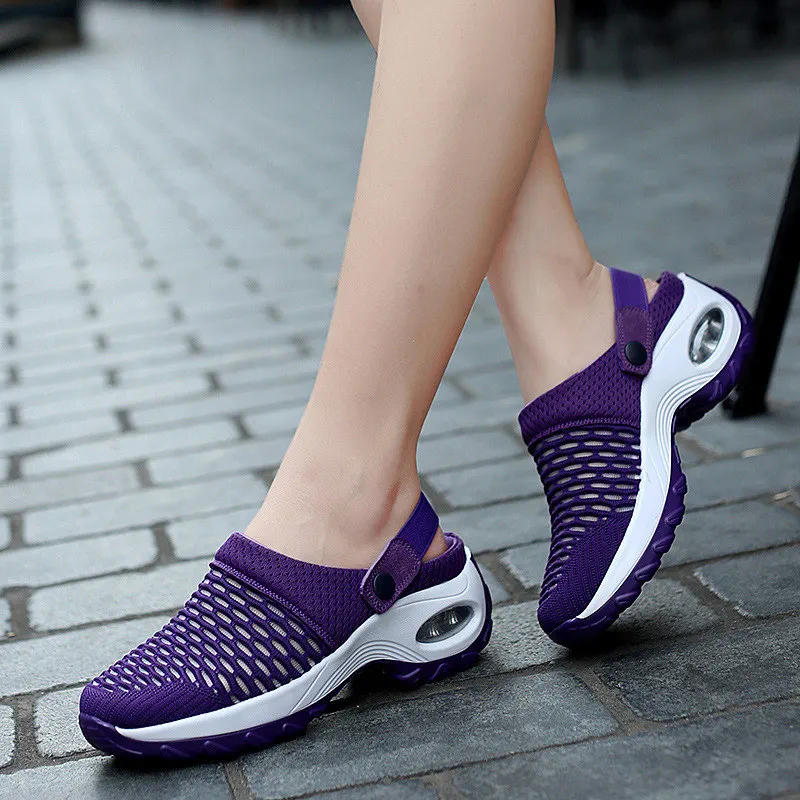 

Summer Women Wedges Heel Slip On Sandals Shoes Outdoor Comfort Sports Shoes NYZ Shop