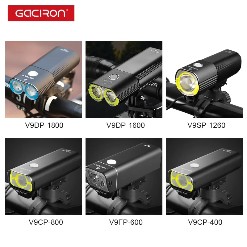 Велосипедная фара Gaciron Pro V9CP V9FP V9S V9D переднее светодиодное освещение широкий