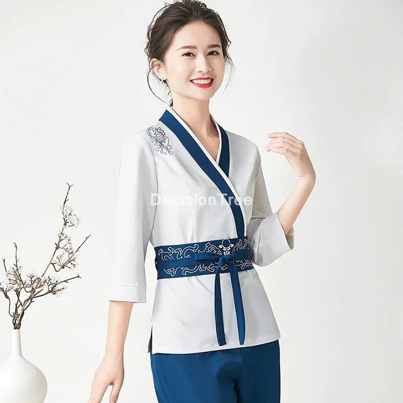 2021 корейский салон красоты косметологическая Униформа спа оздоровительный