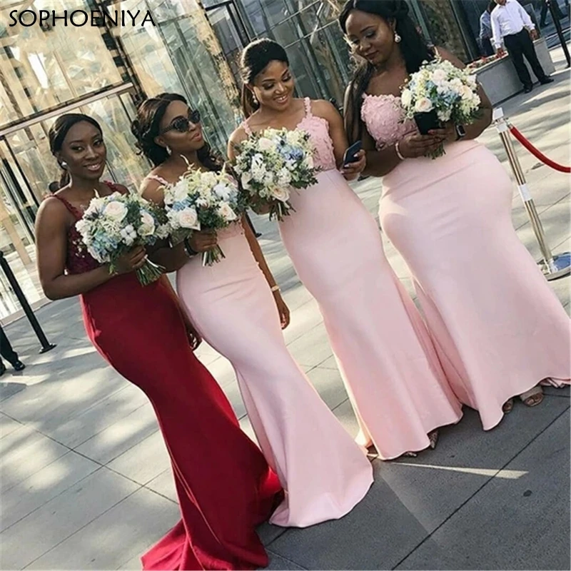 Новое поступление на тонких бретелях с сердцевидным Bridesmaid платья Русалка платье