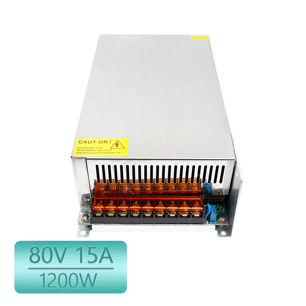 CNC шаговый двигатель/Серводвигатель импульсный источник питания 1200W 80V 15A PSU 110V220V