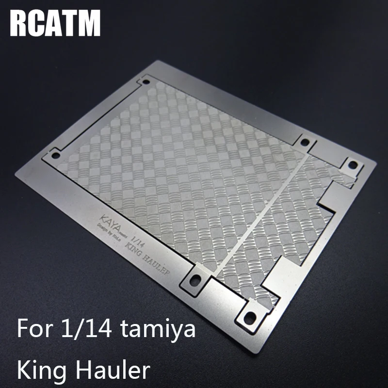 

Metal tail beam non-slip decoration cover board For 1/14 tamiya RC truck King Hauler 56301 56336 56344