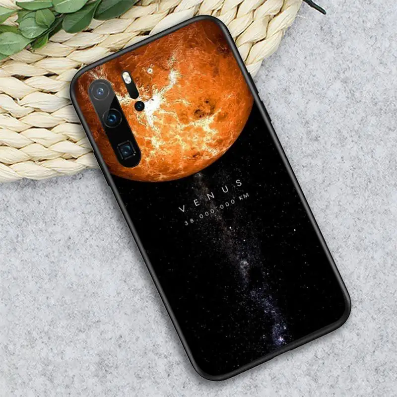 

Solar System Planets Earth Mars Phone Case For Huawei honor Mate P 10 20 30 40 i 9 8 pro x Lite smart 2019 nova 5t