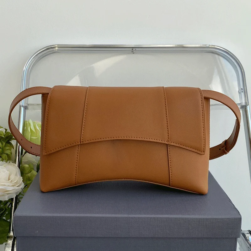 

Ретро, ​​однотонный, изогнутая арка, кожа, сумка для песочных часов, дизайн, сумка через плечо, новенькие, сумка в форме полумесяца, модная, м...