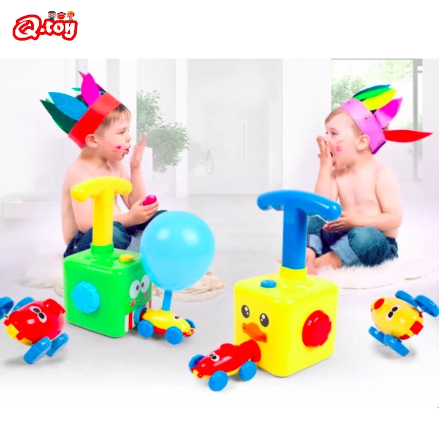 

Fun Car NEW Power Balloon Launch Tower Toy Experiment Toy Puzzle Fun Inertial Launch Tower Cars Toys Inertia For Children Gift