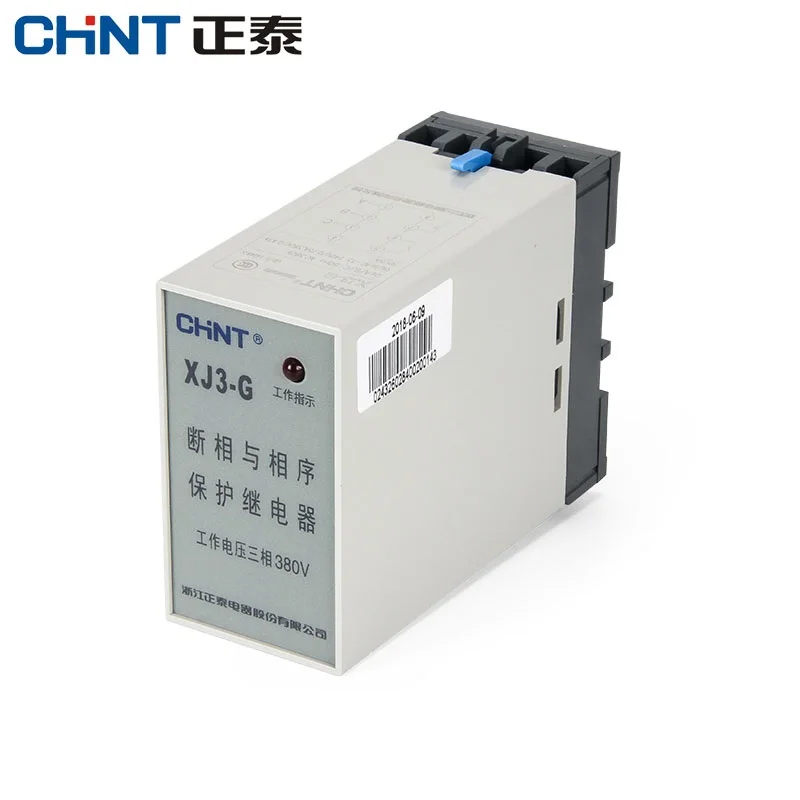 

CHINT XJ3-G Sequence and On-off Protection Relay AC380V Overvoltage and Undervoltage Protection Phase Sequence Protection