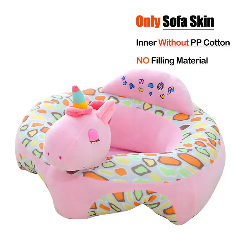 9 Baby Sofa Support Seat Cover Learning To Sit Seat Feeding Chair Cover Kids Sofa Skin for Infant Toddler Nest Puff Without Cotton - Цвет: 9