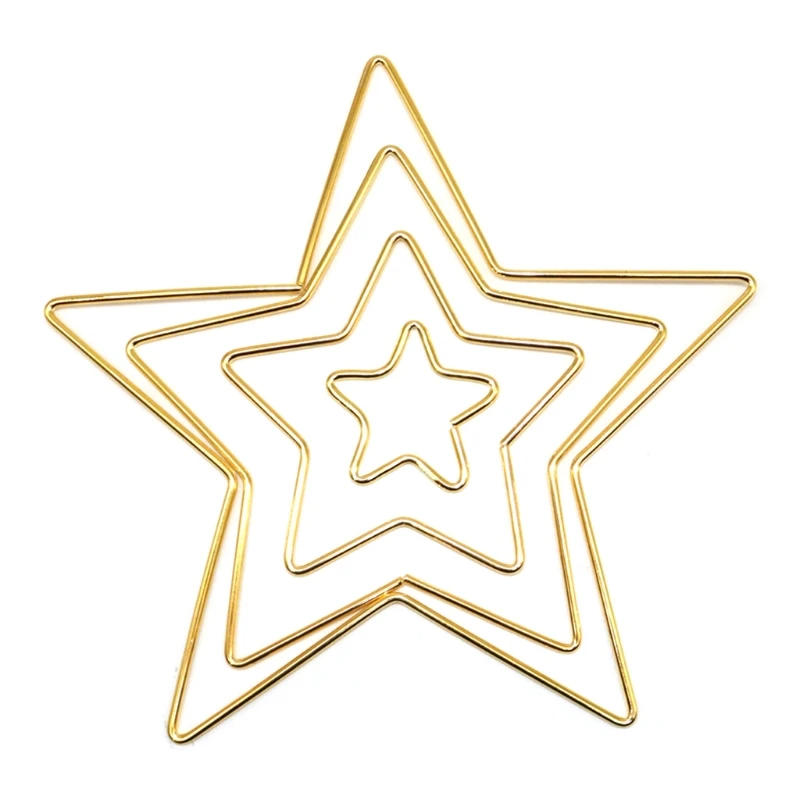 1 шт. Star Форма В переменного тока 50 200 мм металлическое ремесло обручи Ловец снов