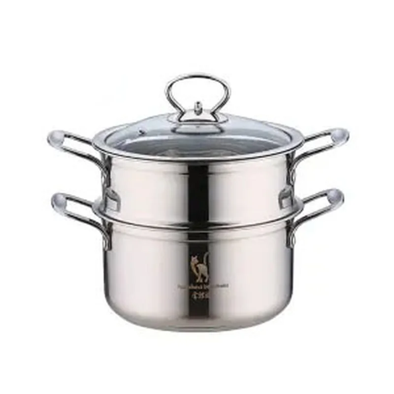 

Stock Pot Pot with Thick 304 Stainless Steel Pot Soup Pot Steamer Induction Cooker Pot Gas Household 18cm-26cm Cooking Pot