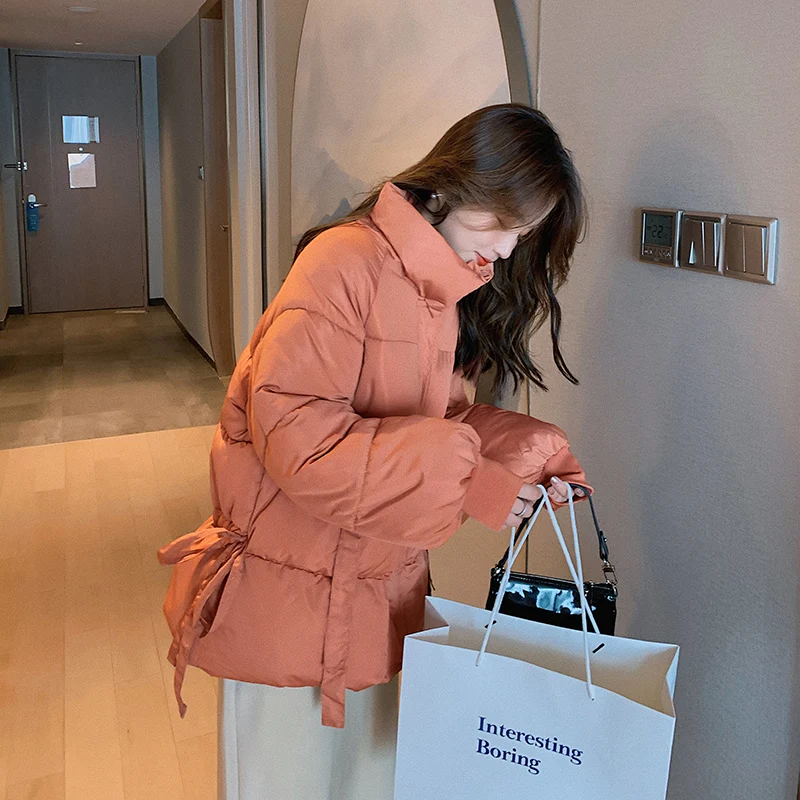 Новинка 2020 хлопковое платье женское короткое свободное зимнее пальто в