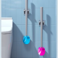 household flat silicone toilet brush for deep cleaning without dead corners wall hanging bathroom accessories wc accessories