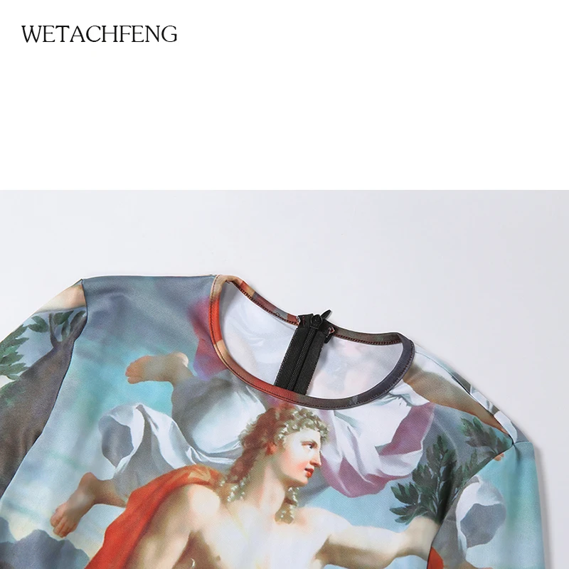 Новинка женский комбинезон облегающий сексуальный Осенний с узором эластичный