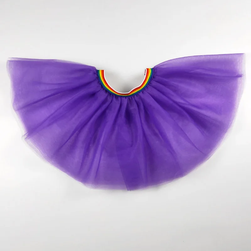 Green Princess Cosplay Tutu Skirt Kids Children Birthday Party Props Animal Costume Halloween Gift girl Christmas skirts - Цвет: purple