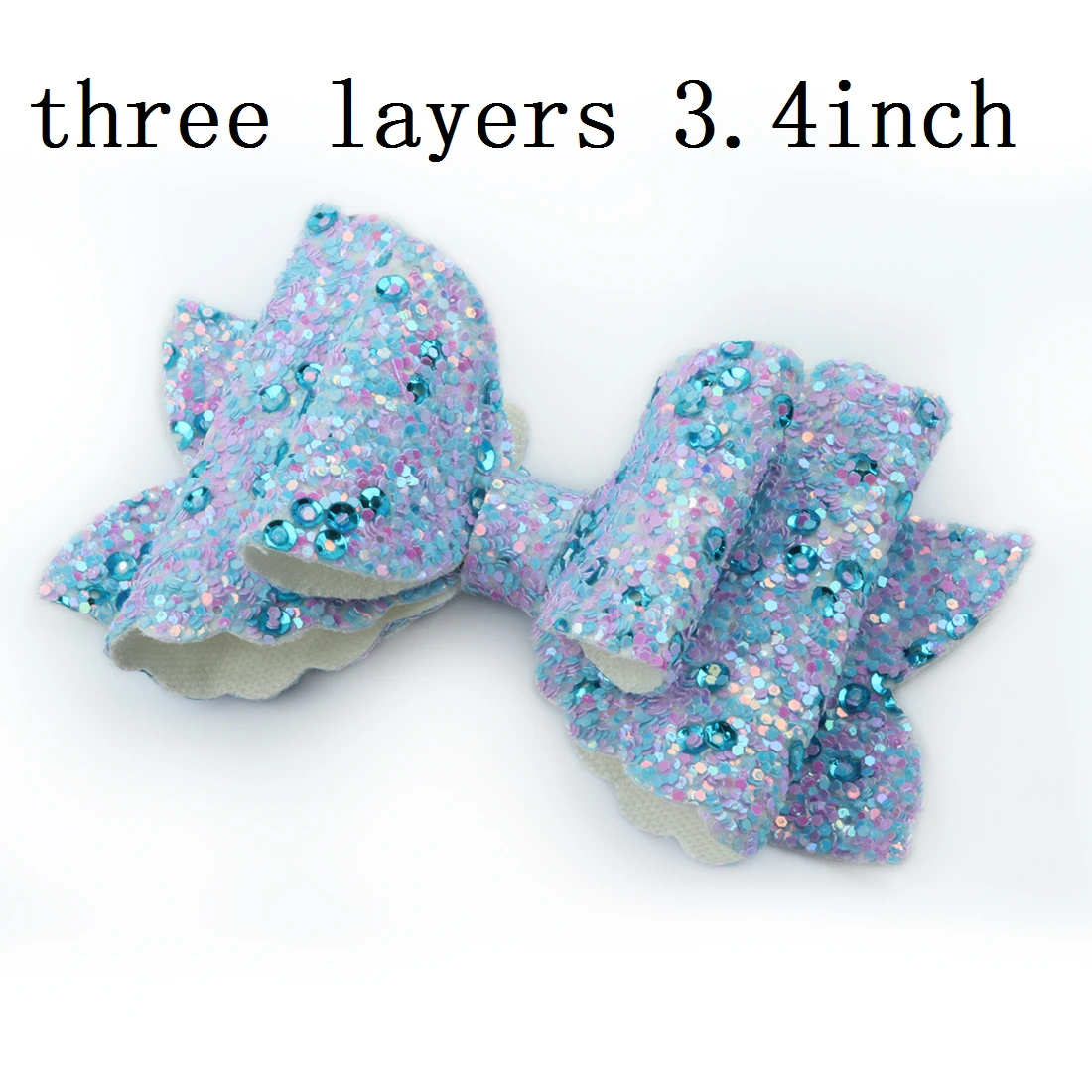 three layers-7 1 шт., заколки для волос для девочек, блестящие банты с зажимом, 3 дюйма, заколка-бабочка, заколки для волос, принт в виде сердца, звезды, патриотизм, точечный дизайн - Цвет: three layers-7