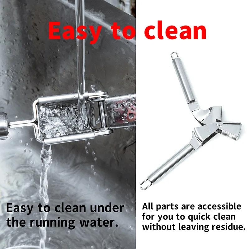 Высококачественная металлическая пресс для чеснока Мясорубка из нержавеющей