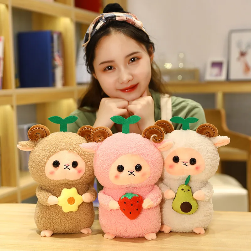 

Игрушка плюшевая в виде овцы, 25-35 см