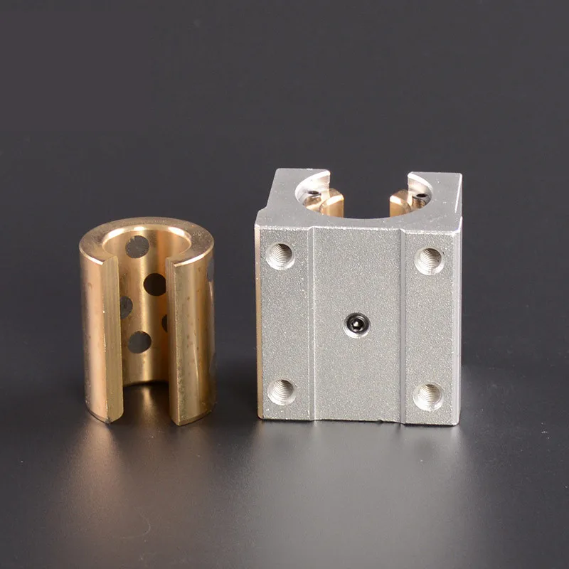 1pcs SBR50UU graphite copper sleeve slider Oil-free self-lubricating block for SBR50 CNC parts | Обустройство дома