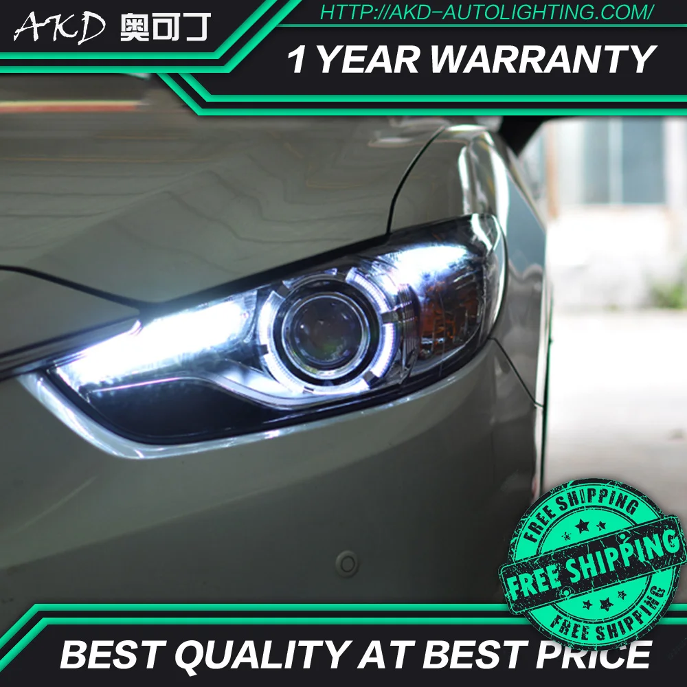 АКД автомобильного тюнинга фара для Mazda 6 mazda6 atenza 2013-2016 светодиодные фары DRL