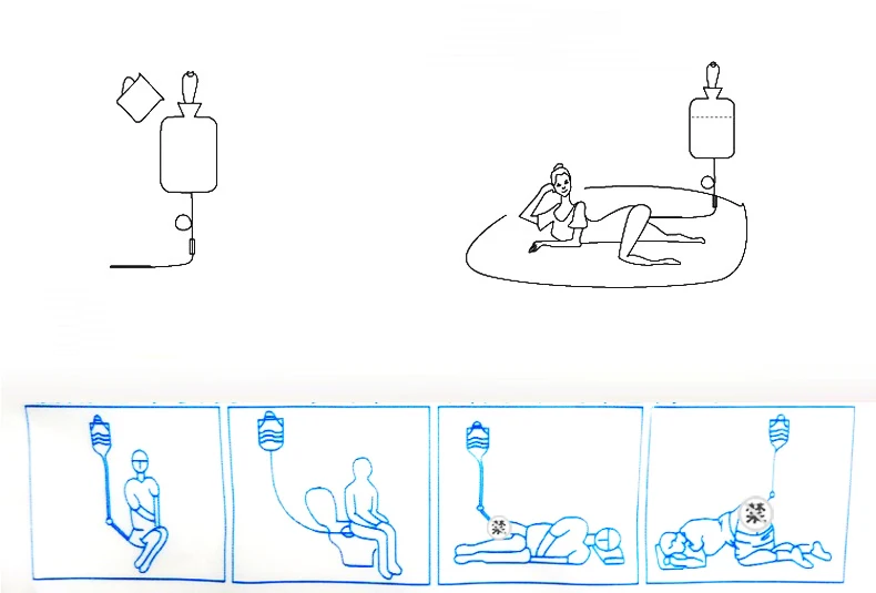 Интимные Игрушки 1200 мл комплект для клизмы медицинская сумка спа детоксикация