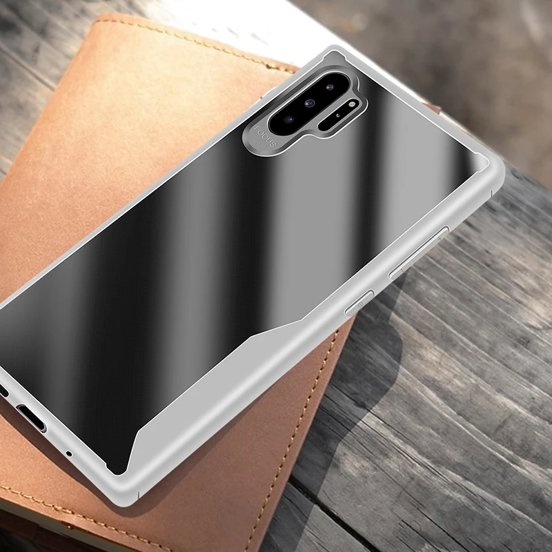 Роскошные Чехлы для samsung Galaxy note 10pro ударное падение прозрачный бизнес Note10 S9 S9Plus и
