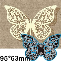 cutting dies butterfly hollow flower greeting card new for decoration scrapbooking stencil paper craft album template 9563mm