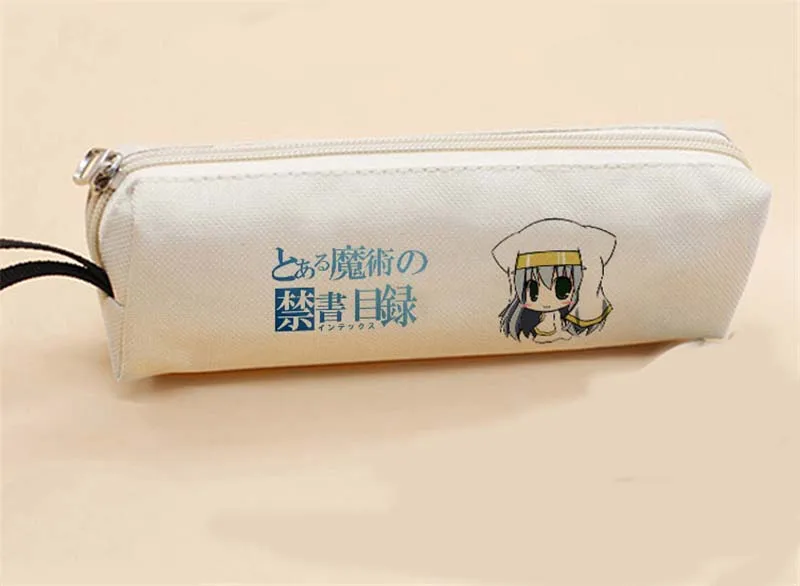 1pcs Anime A Certain Magical Index Misaka Mikoto Student Pen Bag Pencil Case Stationery Organizer Holder Pouch Boy Girl Gift |