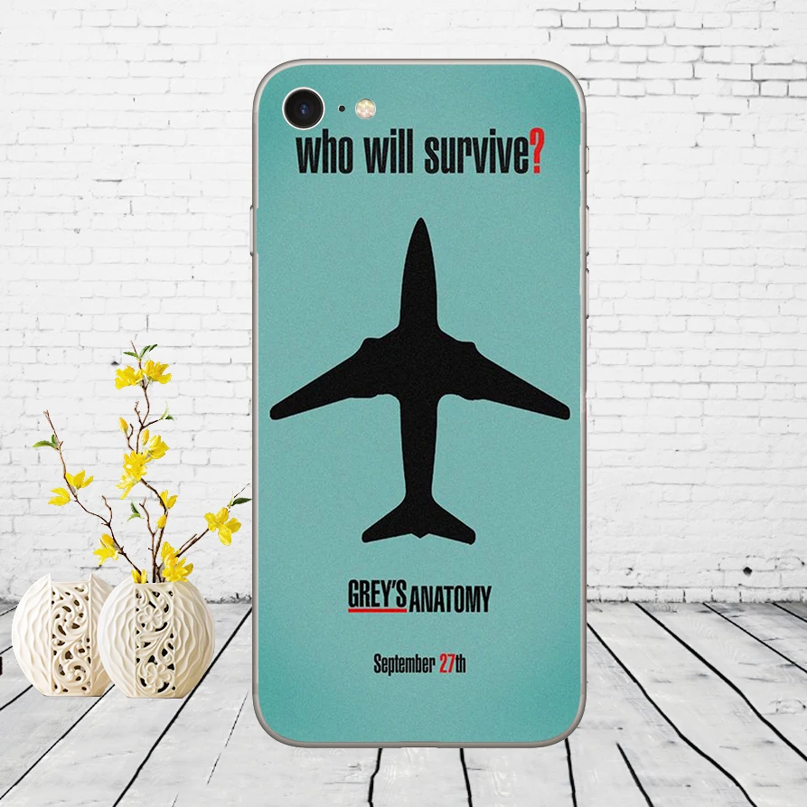 07DD Американский TV Greys анатомический Мягкий силиконовый чехол для iphone 5 5s se 6 6s 8 plus 7
