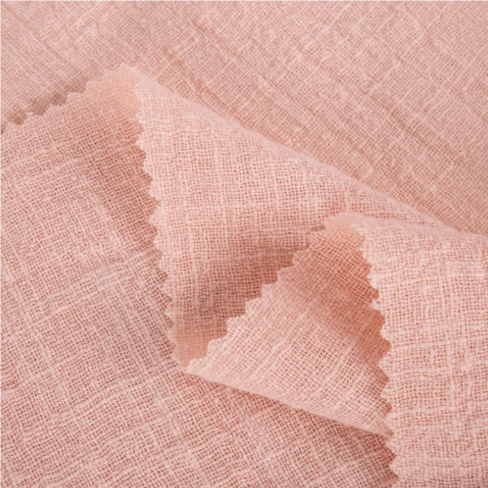 Чистая розовая льняная бамбуковая креповая хлопковая ткань для рубашек черная