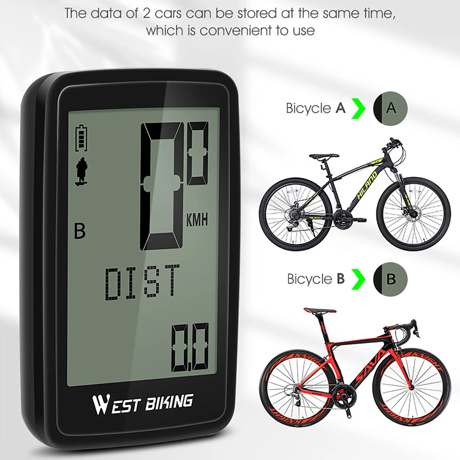 

Bike Computer Five Languages USB Mountain Road Bike Riding Wireless Speedometer bike accessories