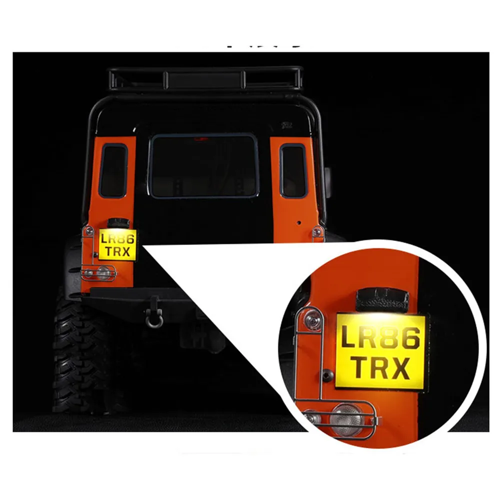 Лампа для номерного знака 1:10 TRAXXAS TRX4 Defender Jeep Wrangler 90046 км2 имитация заднего