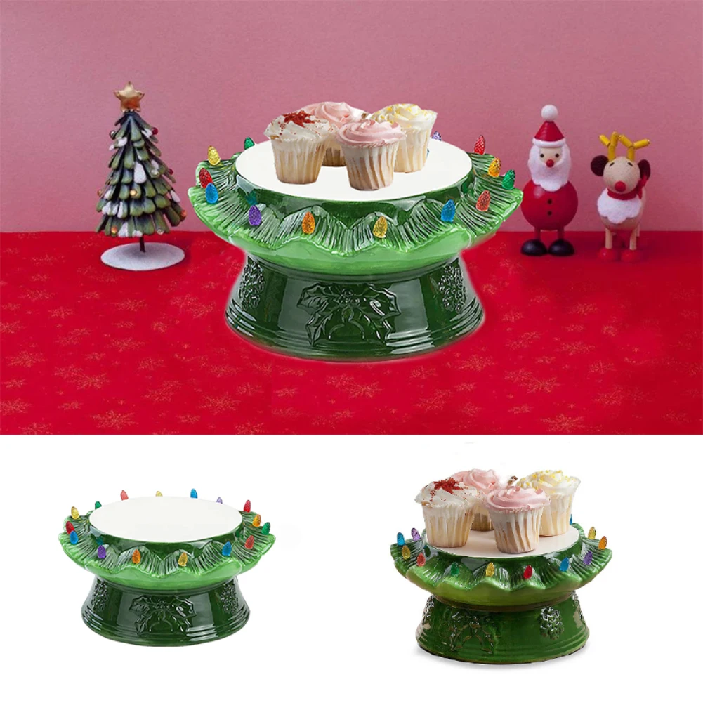 

Christmas Tree Storage Rack Resin Candy Cake Bowl Holder Christmas Decorations Snack Bowl Rack Home New Year Storage Supplies