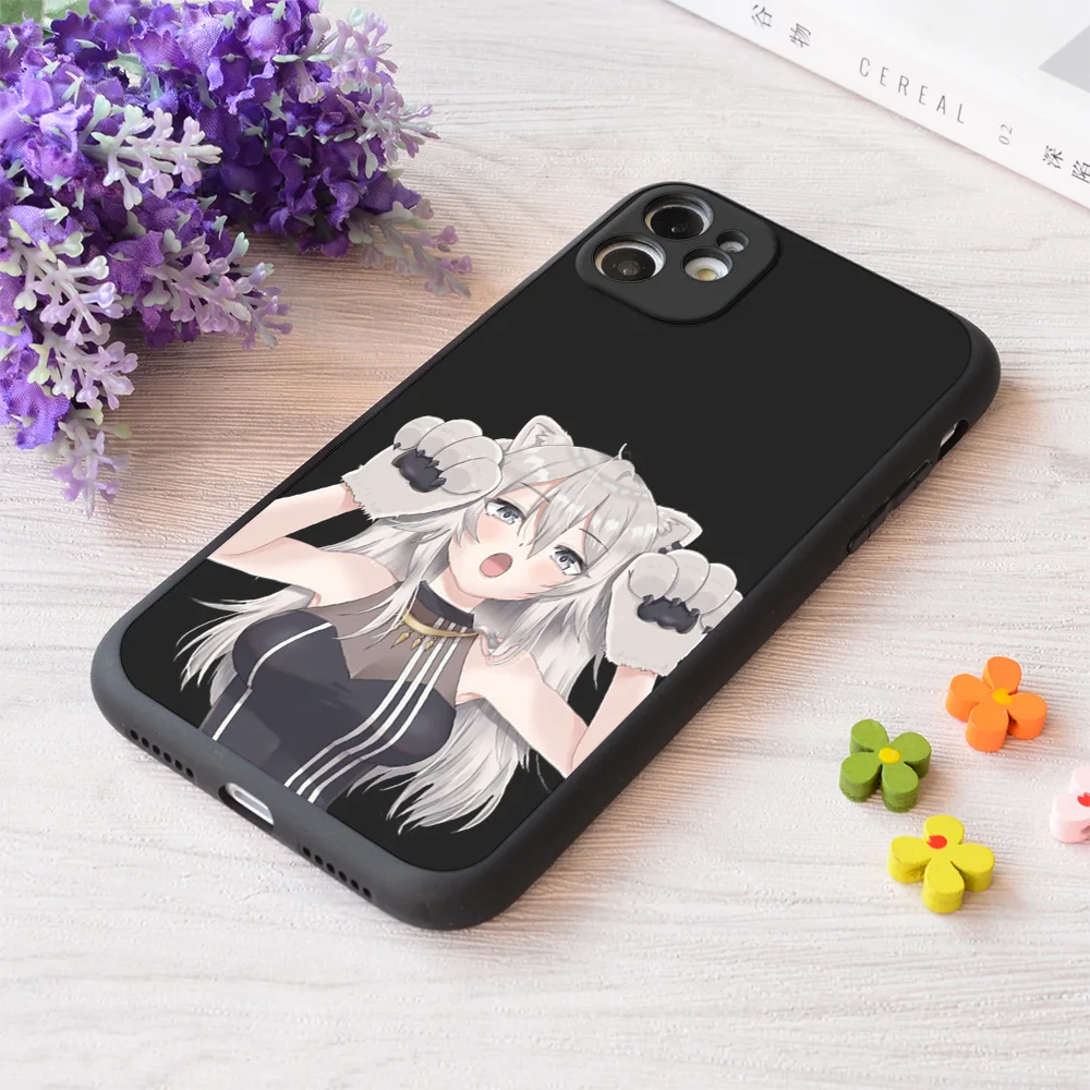 

For iPhone Shishiro Botan Cat Paws Hololive Vtuber Print Soft Matt Apple Case