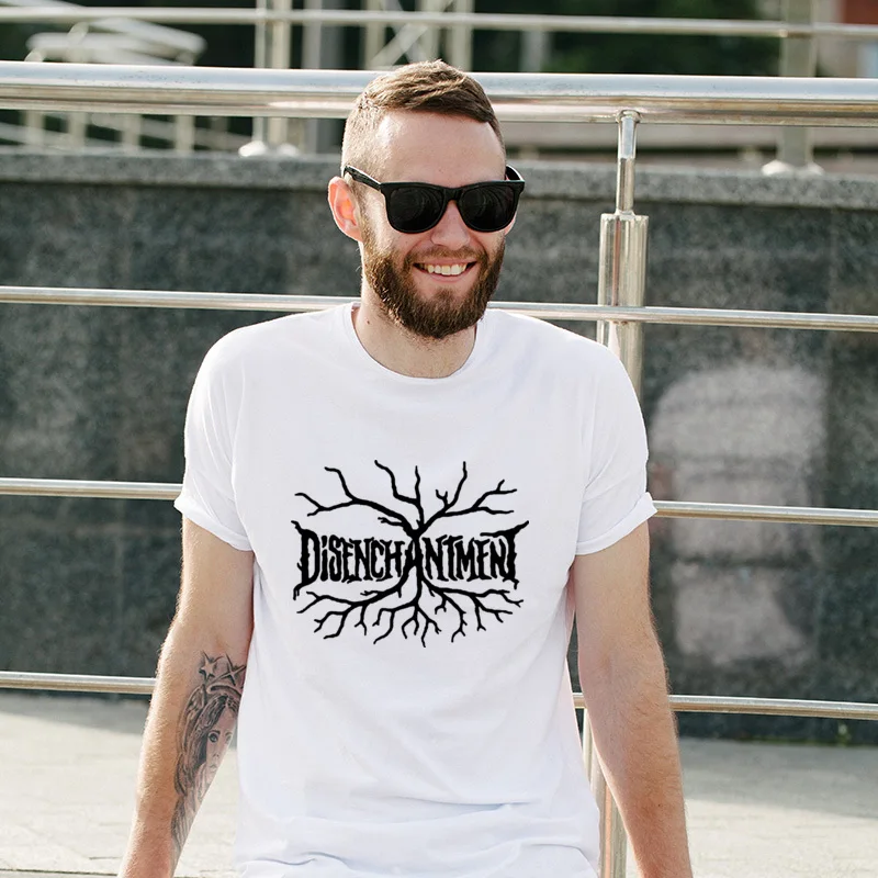 

Hot Sale DISENCHANTMENT Women Pure Cotton T-Shirts Fashion Unique T Shirt Round Neck Cotton T Shirts For Boys