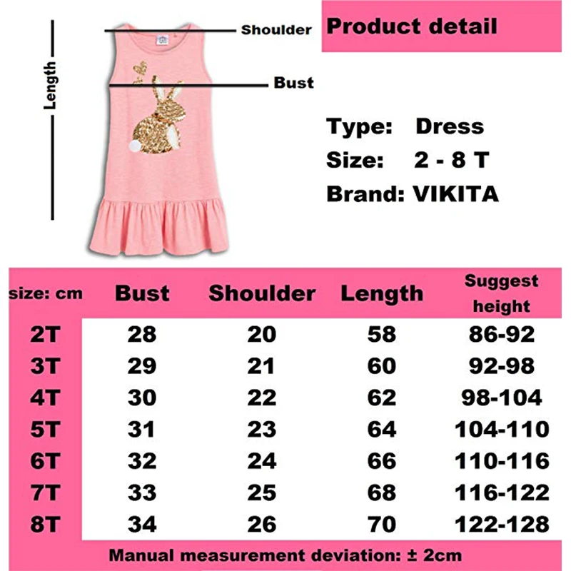 VIKITA/Летняя одежда для девочек Детские платья без рукавов с рюшами Платье