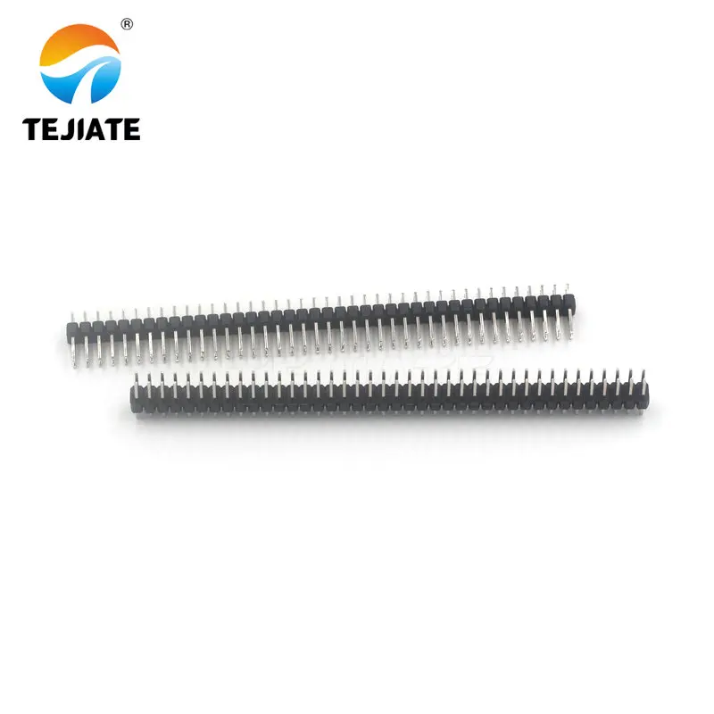 10 шт. двухрядные 2*40P прямые булавки медь расстояние между ногами 2 54 мм