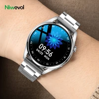 niwevol 2021 new smart watch men bluetooth call music custom watch dial full touch sports fitness smartwatch men for android ios