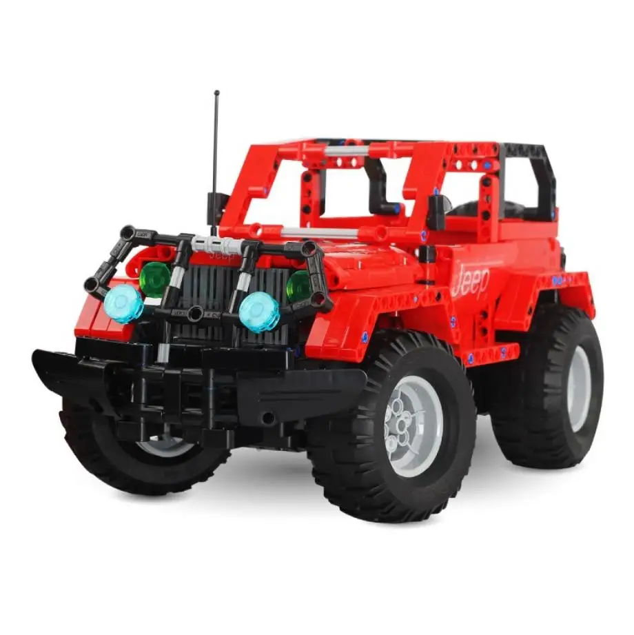 

Технический конструктор ORV JEEPS Wrangler 2 в 1, модель автомобиля atv RC 2,4 ГГц, Радиоуправляемый автомобиль, паровой конструктор, игрушка для мальчик...