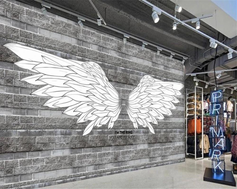Большой Настенный художник wellyu на заказ с крыльями ручной росписи в европейском