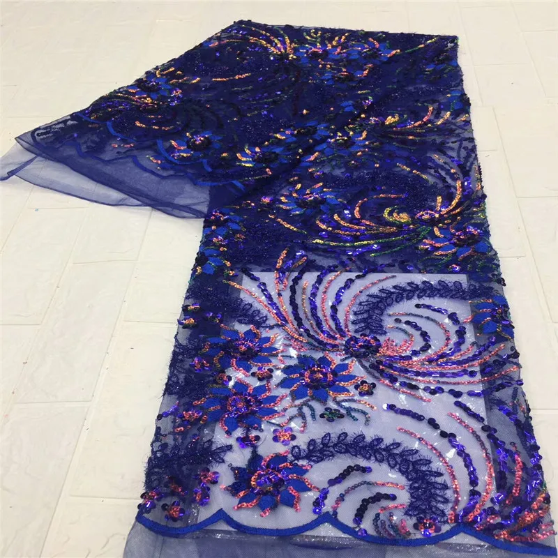 

French Tulle Lace Fabric Nigerian Lace Fabric 2020 High Quality 5 Yards African Lace Fabric For Party Dress XC180-242