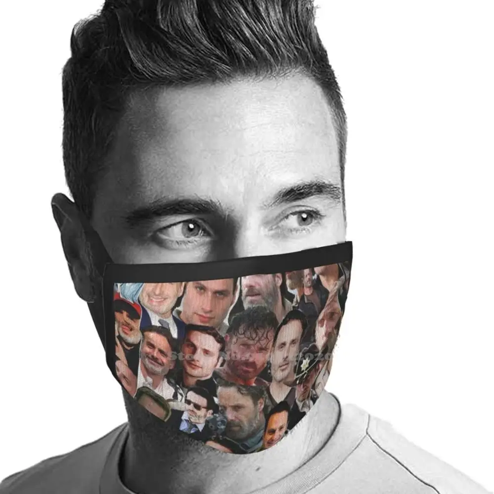 Вязаная шапка с коллажем для мужчин и женщин Осень-зима |